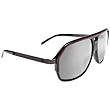 Spy Bodega Sunglasses - Spy Optic Look Series Sportswear Eyewear w/ Free B&F Heart Sticker Bundle - Black/Red with Gunmetal Temples/Grey with Silver Mirror