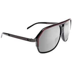 Spy Bodega Sunglasses - Spy Optic Look Series Sportswear Eyewear - Black/Red with Gunmetal Temples/Grey with Silver Mirror
