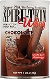 31KpLTl1mIL. SL160  Natures Plus   Spiru Tein Whey Chocolate, 1 lb powder
