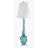 IMAGE OF Glass Hand Blown Venetian Table Lamp in Blue