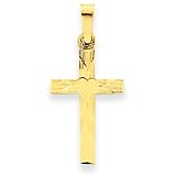 14k Small Hollow Cross Charm