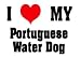 I Love/Heart Portuguese Water Dog Hat - White Baseball Cap