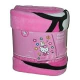 Sanrio Hello Kitty Blanket - Kitty & Rabbit Plush Throw 50inx 60in