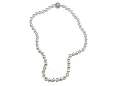 Genuine Pearl Necklace 6.5 - 7mm with a Silver Clasp