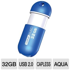Dane-Elec 2.0 USB 32 Capless DA-ZMP-32G-CA-A1-R