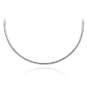 Sterling Silver 4mm Omega Chain Necklace, 16"