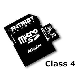 Brand New 8GB 8gig MicroSD (MicroSDHC) Flash Memory Card 8 GB (With SD Adapter)
