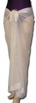 Full Size Pareo: Sheer White