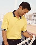 Outer Banks 6.8 oz Ringspun Cotton Essential Pique Polo with Jacquard Trim by Outer Banks (Style# 2111)