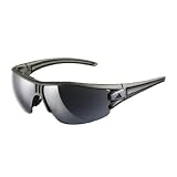 adidas evil eye halfrim S a403-6053 Rectangle Sunglasses,Matte Silver & Black Frame/Grey Silver Gradient Lens,One Size