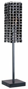 Light Black  Glass Crystal  Lampblack Contemporary Crystal Table Lamps E20239 Buffet Finish