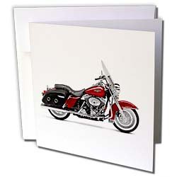 Greeting Card Picturing Picturing Harley Davidson Motorcycle