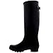 Womens Adjustable Back Tall Waterproof Winter Rain Wellies Wellington Boots - Black - 9 - 40 - CD0013
