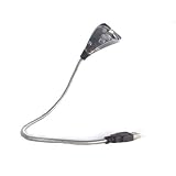 Premium 2 LED USB Flexible Notebook Light - Black + Free DreamBargains Neckstrap / Lanyard!