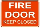 Fire Door Keep Closed Sign Decal