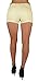 Basic Short Shorts Premium Stretch French Terry Moleton With a gentle butt lifting stitching in Pastel yellow Size M