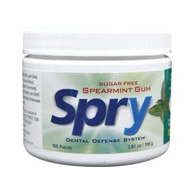 Spry Spearmint Xylitol Chewing Gum 100 Count