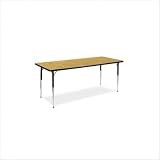 4000 Series Activity Table with Standard Legs Table Top Size: 60 W x 30 L, Table Top Color: Medium Oak