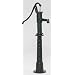 Bevo Handpumpe mit Rund-Flansch L�nge 44 cm, H�he 67 cm, Graugu� gr�n lackiert