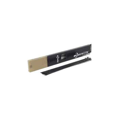 DT Swiss Aerolite Spokes, Box of 20, Black - 2.0/2.3x.9/2.0mm x 280mm