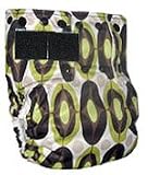 Mommy's Touch One-size Touchtape All in One Cloth Diaper (Disco in Lime)