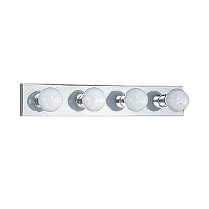 Sea Gull Lighting 4768-05 Devlin Four-Light Vanity Bar, Chrome Finish by 