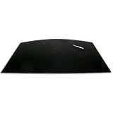 Black Leather 34 x 24 Arched Desk Mat