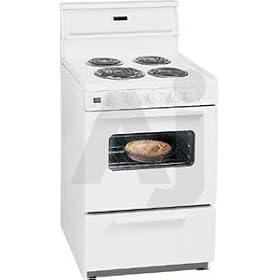 Premier ECK240O 24 Freestanding Electric Range with 4 Coil Elements, 3 cu. ft. Manual... by