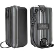 Pacific Design Chloe Dao Flip Case Pinstripe - Case for smartphone - polyurethane - blue pinstripe, gray pinstripe - Apple iPhone