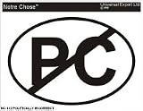 POLITICALLY INCORRECT Oval Bumper Sticker