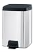 Brabantia Pedal Bin, Rectangular, 10litre Brilliant Steel