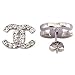 TI-CC (Med)swarovski CRYSTAL STUDS - boucles d'oreilles en faux diamants bling bling très designs -