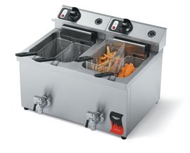 Vollrath (40710) - 15 Lb Medium-Duty Electric Countertop Fryer - Cayenne Series
