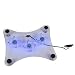 Electronics : Notebook Cooler Pad w/3 60mm Blue LED Fans (Clear)