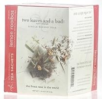 Two Leaves And a Bud Tea - Organic Lemon Rooibos (Redbush) - Single Region Teas Box 15 Count