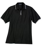 Port Authority Signature - Rapid Dry 1/4 Zip Sport Shirt Jet Black/White/Cadet Blue-2XL