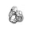 Stainless Steel High Polished Ring - Skulls with Chain - Size: 9-12
