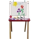 More Adjustable Floor Easel with Chalk and Dry Erase Board