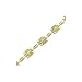 10K Two Tone Gold Filigree Bracelet