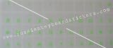 Review russiankeyboardstickers.com  / Russian Keyboard Stickers PRO/Transparent Fluorescent with Green Permanent Print Lettering