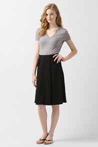Mid-Calf A-Line Milano Knit Skirt