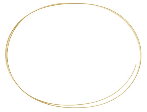 Beadalon Memory Wire Oval Bracelet Gold Plated, 0.35-Ounce