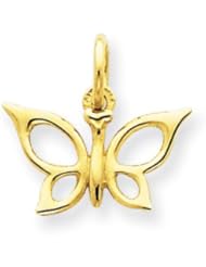 14k Gold Butterfly Charm