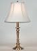 Traditional Aged Brass Candlestick Table Lamp