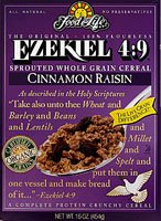 Huge save onsprouted bread ezekiel Food For Life Ezekiel 4:9 Sprouted Grain Cereal Cinnamon Raisin -- 16 oz Each