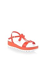 Simoty Sandalias de cuña (Rojo)