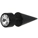 0 Gauge Black Clear Gem Fake Taper Ear Plug