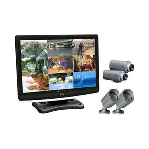 Clover Electronics LCD2284DVR All-in-One Security System with 22-Inch TFT LCD, 8-Channel DVR, and 4 Cameras