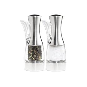 Chef¿n Olle Pepper Grinder and Salt Grinder Set, Stainless by Chef'n