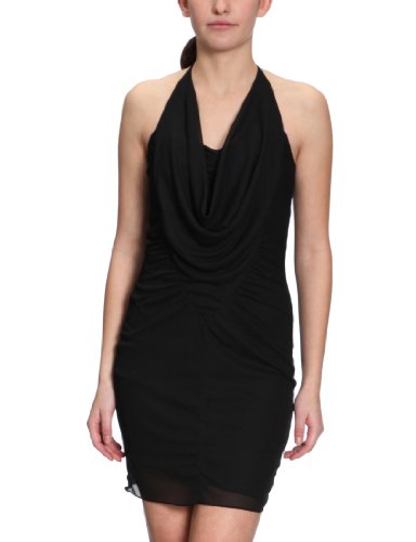 VERO MODA Damen Kleid (knielang), 10078659, Gr. 42 (XL), Schwarz (BLACK) Preisvergleich
